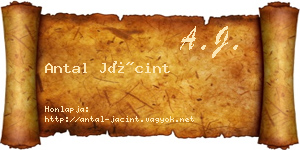 Antal Jácint névjegykártya